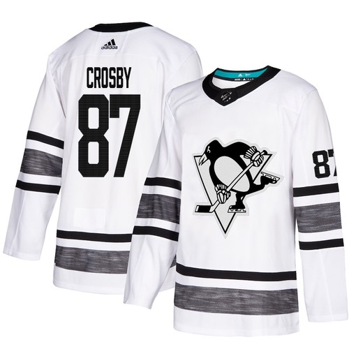 Pittsburgh Penguins Trikot #87 Sidney Crosby Weiß 2019 All-Star NHL